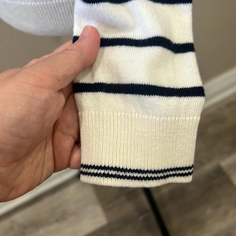 Preowned Talbots Getaway Button-Back Crewneck Whi… - image 7